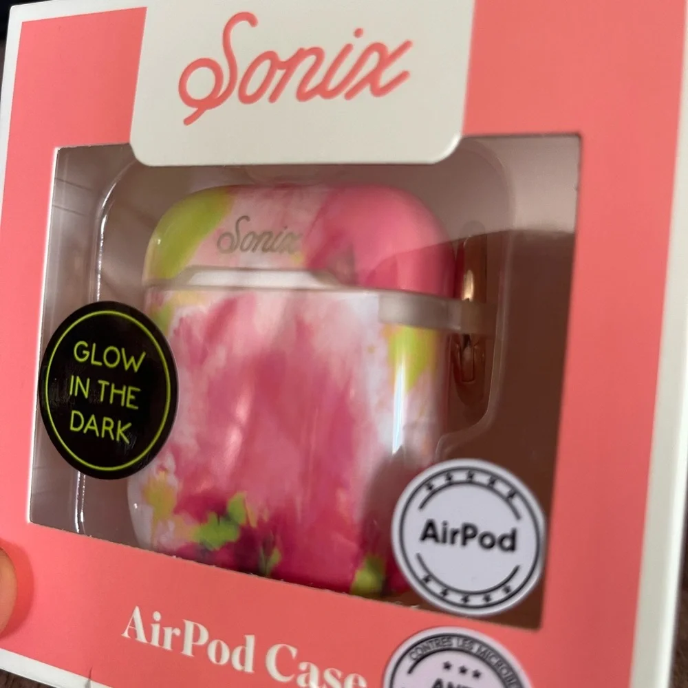 Sonix Pink and Green Glow AirPod Case